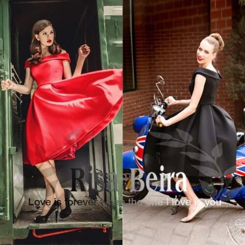 Free shipping custom a-line vestido de festa cap sleeve fashion sexy red short prom gown 2018 new hot party bridesmaid dresses