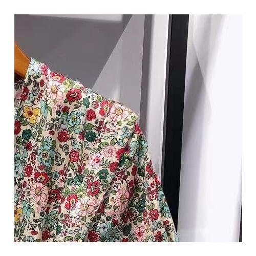 2021 Early Autumn New Floral Lace Long Dress V-neck Women Dress