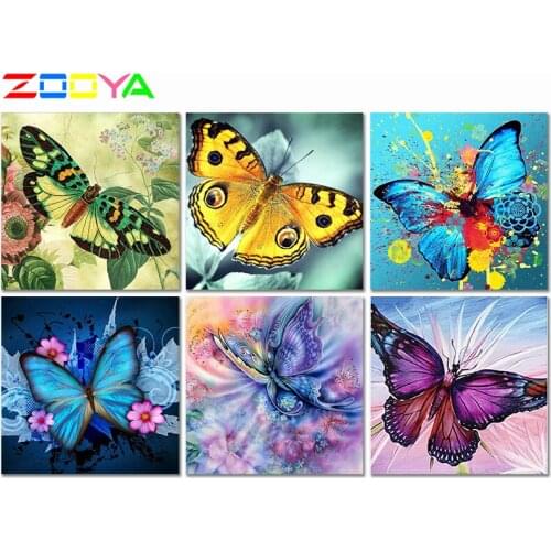 ZOOYA Home Decoration Full Square 5D DIY Diamond Painting Butterfly Diamond Embroidery Cross Stitch Picture Of Rhinestones ZW044