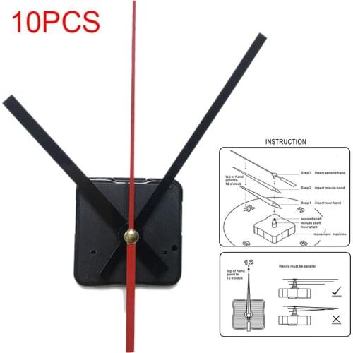 10Pcs Quartz Movement Wall Clock Movement Mechanism Wall Clock Movement Mechanism Parts Repair Replacement Accessories