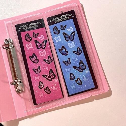 20 Pockets Korean Kawaii Love Heart Cover Decorative Stationery Sticker Loose -leaf Storage Book Charm Gift