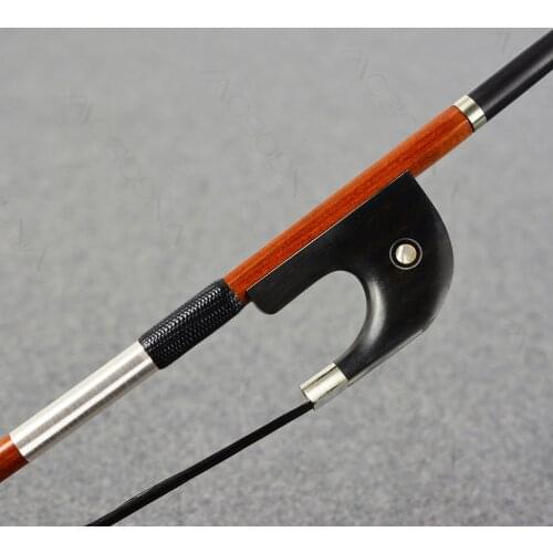 FREE CASE 4/4 TOP Pernambuco BASS BOW Rare Stick Surprizing Performance and sound