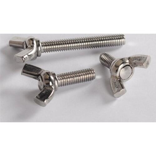 5pcs M5 stainless steel knob butterfly screws handle horn head screw office furniture bolts 35-80mm length