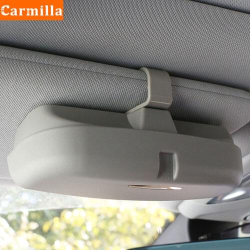 Car Sun Visor Glasses Sunglasses Case Holder for Proton X50 X70 Geely Atlas Emgrand Accessories ABS 1 Set Carmilla