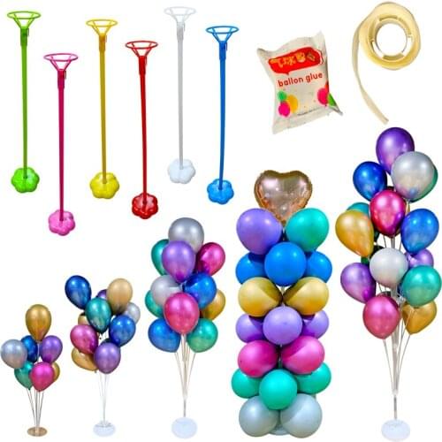 Ballons Accessories Balloons Stand Holder Column Stick Balloon Arch Baloon Chain Birthday Baby Shower Wedding Party Decor Kids