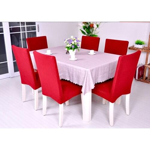 Free Shipping 4 X High Quality Chair Cover Jacquard Oil-proof Anti Mite Anti Fouling Wedding Deco Chair Slipcover Cadeira Covers