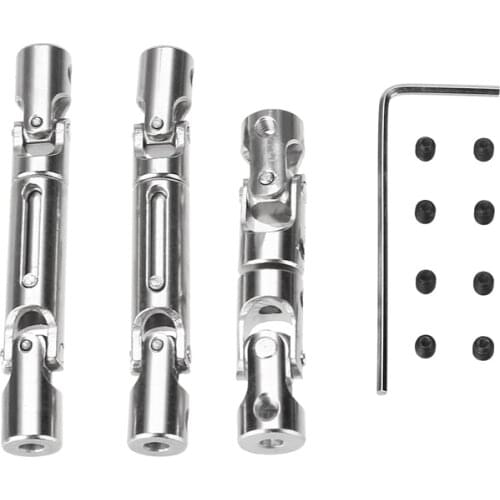 3Pcs Upgrade Part Metal Drive Shaft Silver for WPL B-36 B-16 6WD 1/16 RC Car for Tool Parts