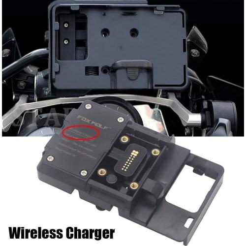 For BMW R1200GS R1250GS ADV S1000XR F750GS F850GS NEW Wireless Charger Fast Charge Mobile Phone Navigation Bracket 12mm