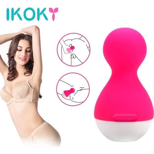 IKOKY Breast Massage Silicone Vibrator 7 Mode Strong Vibration Female Masturbator Sex Toys for Women Clitoris Stimulation