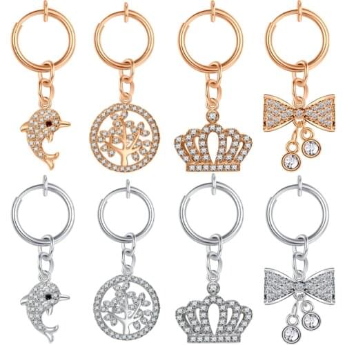 Clip on Fake Belly Button Rings Fake Navel Rings Non Piercing Faux Nombril Ombligo Belly Button Rings