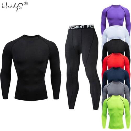 Mens Thermal Underwear Sets Top & Long Johns Sweat Quick Drying Thermo Thermo Underwear Men Clothing