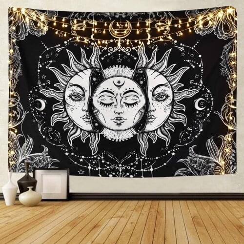 Sacred geometry tapestries hanging beach towels blanket picnic mat tapestry home decoration