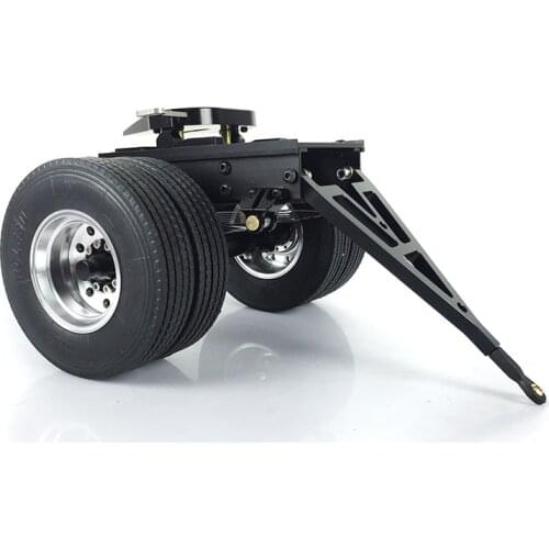 LESU Metal Trailer 25.5*18.2*14CM for 1/14 RC Tmy Tractor Truck Car DIY TH02030