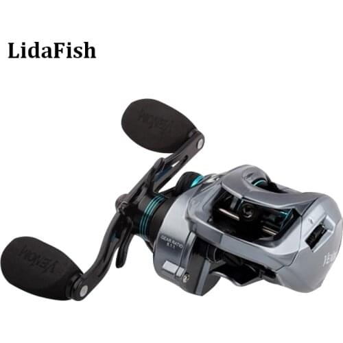 LIDAFISH Brand 8.1:1 High Speed Baitcasting Fishing Reel Metal Spool Metal Rocker Fishing Wheel Fishing Tackles