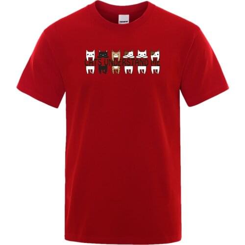 Cats Understand Me Cartoons Printed Mens T Shirts Oversized Fashion Tops Casual Summer T-shirts Man Crewneck Loose Tee Shirt