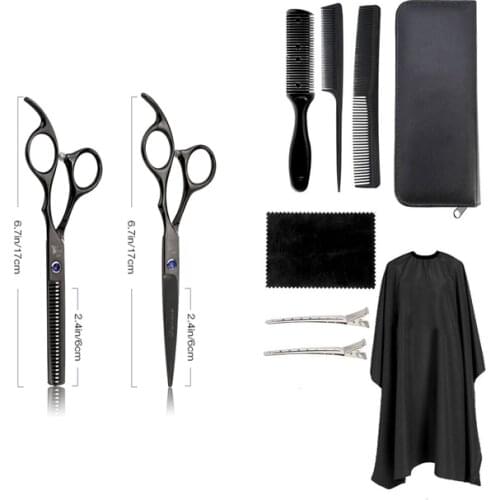 Hairdressing Hairdressing Scissors Set 6-inch Thin Cut Stainless Steel Thinning Scissors Barber Shop Salon Hairdressing Tools