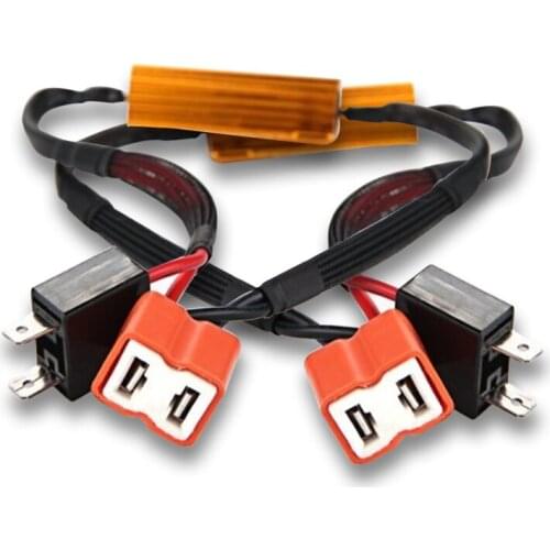 H7 50W 6Ohm Error Free LED Light Load Resistor Adapter Fix Flashing Harness Decoder for Headlight Headlamp Cornering DRL