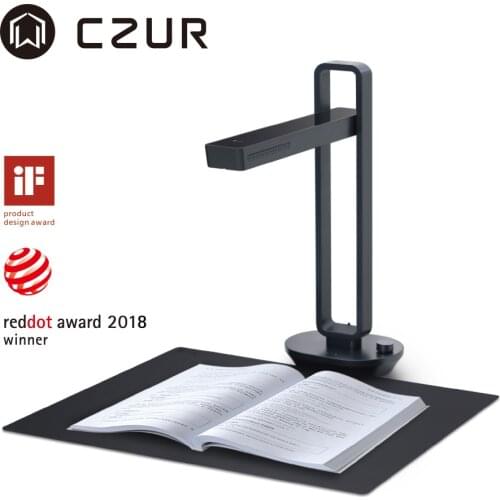CZUR Book Scanner Aura Pro Portable Document Scanner 14MP Max A3 Size with Smart OCR Led Table Desk Lamp for Family Home Office