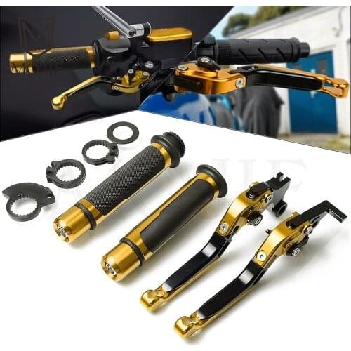 For Suzuki HAYABUSA/GSXR1300 GSXR 1300 2008-2016 Motorcycle CNC Adjustable Folding Brake Clutch Levers Handlebar Hand Grips