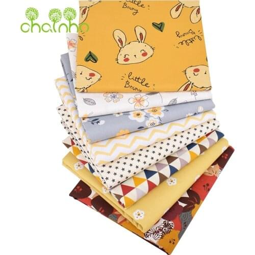 Printed Twill Cotton Fabric,Little Bunny Series,Patchwork Clothes For DIY Sewing Quilting Baby & Childrens Bedclothes Material
