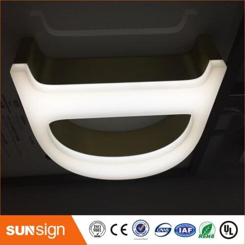 LED acrylic custom frontlit letters