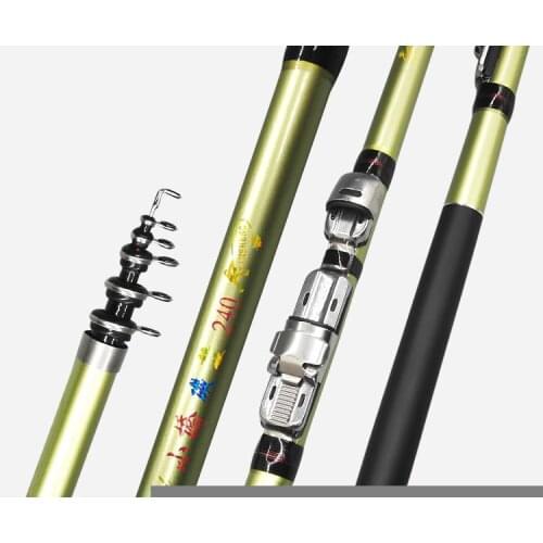 100% original Premium Portable Rotary 1.8M -3.0M Carp Fishing Rod feeder Hard Carbon Fiber Telescopic Fishing Rod fishing pole