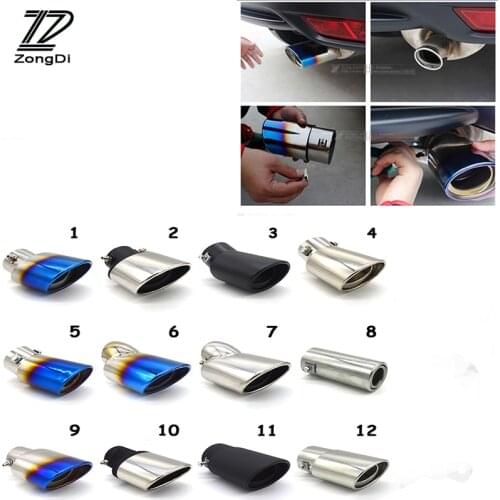 ZD For Toyota Honda Nissan Infiniti Mitsubishi Suzuki Subaru Fiat Renault Hyundai Kia Lada VW MG Universal Car Exhaust Tip pipe