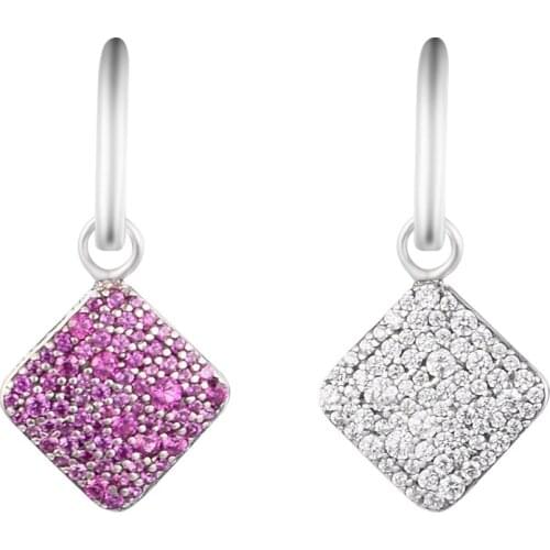 Timeless Elegance Earring with Royal Purple Crystal 100% 925 Sterling-Silver-Jewelry Free Shipping