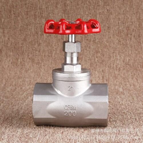 1/2" DN15 DN20 DN25 Manual Globe valve Stainless Steel 304 Female Cut-off valve hard seal stop valve