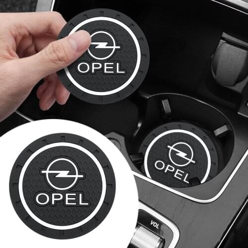 1/2PCS Car Water Cup Bottle Holder Anti-slip Pad Mat Silica Gel For Opel Astra H G J Insignia Mokka Zafira Corsa OPC Accessories