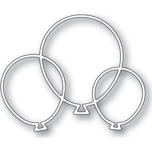 2021 AliliArts Metal Cutting Dies Balloon Bunch diy Scrapbooking Photo Album Decorative Embossing PaperCard Crafts Die