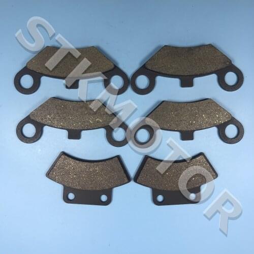 3Sets / 6pcs FRONT REAR BRAKE PADS For POLARIS SCRAMBLER 500 1997