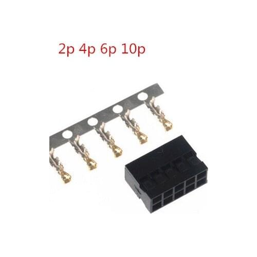 5-10set 2.00MM pitch DuPont connector DuPont Socket + terminal kits 2p 2*3p 2*5p 2*4p