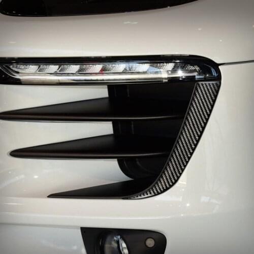 Car Styling Front Headlight Eyebrow Strips Cover Trim For Porsche Macan 2014-2018 Exterior Decoration Accessories