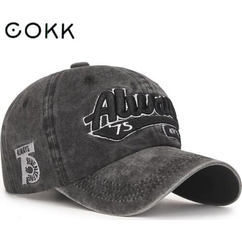 COKK Baseball Caps Hats Hip Hop Embroider Letter Cotton Hat For Men Women Casquette Wholesale Casual Snapback Hats Soft Gorras