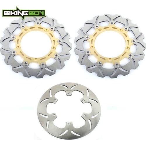 BIKINGBOY For Yamaha FJ 1200 ABS 1991 1992 1993 1994 1995 1996 Front Rear Brake Discs Rotors Disks Motorcycle Stainless Steel