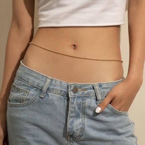 New Fashion Creative Color Rice Bead Belly Chains Waist Chain For Charm Women Girl Tassel Body Chain Dating Jewelry Accessories