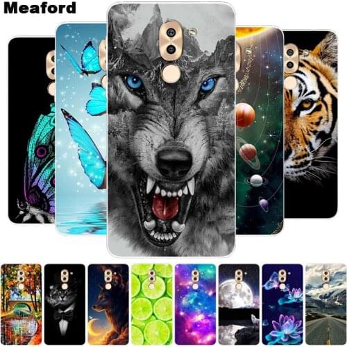 For Huawei Honor 6X Case Soft TPU Silicone Cover Cool Animal Cartoon Phone Case For Huawei GR5 2017 Honor 6 X X6 5.5" Cover Capa