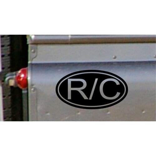 For R/C Oval Decals nitro electric Radio Control Plane Truck Helicopter Boat Sticker Car Styling