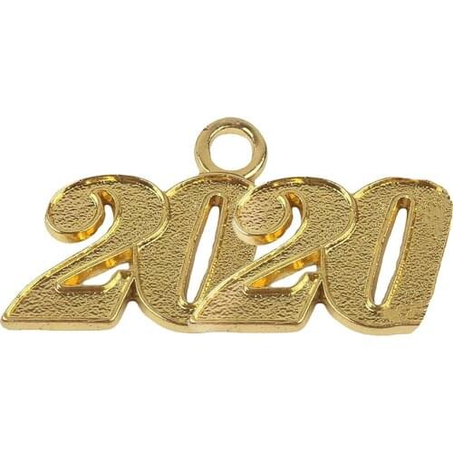 DOUBLE NOSE metal alloy number 2020 charms school souvenir year memory jewelry class 2020 pendant accessory new design