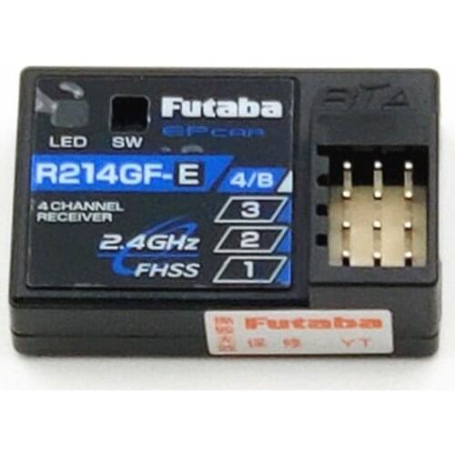Futaba R214GF-E S-FHSS 2.4GHz 4-Channels HV Receiver Rc Car Mini Receiver Built-In Antenna For Electric Rc Racing Car Parts