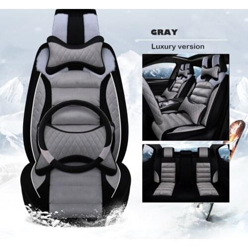 GEEAOK universal car seat cover plush For honda civic fit Accord CITY CR-V XR-V Odyssey Element Pilot URV auto goods accessories