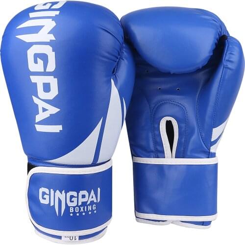 Good Quality Pink Blue adult kick boxing gloves muay thai luva de boxe Training fighting women boxing gloves Grappling MMA glove