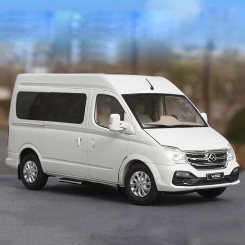 Diecast 1:18 SAIC Maxus V80 MPV Business Car Van Alloy Simulation Vehicle Model Toys Collection Souvenir Ornaments Display Gift