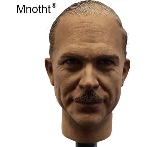 Mnotht 1:6 Scale General Keitel Head Sculpt Model WWII Accessories Male Soldier Head Carving Model Toys Collections m3