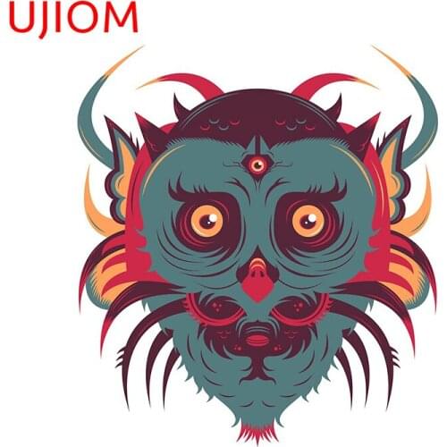 UJIOM Wall Stickers Great Horned Owl Sticker Home Decoration Fashion Waterproof Wallpaper Cupboard Room Decor Art Decals