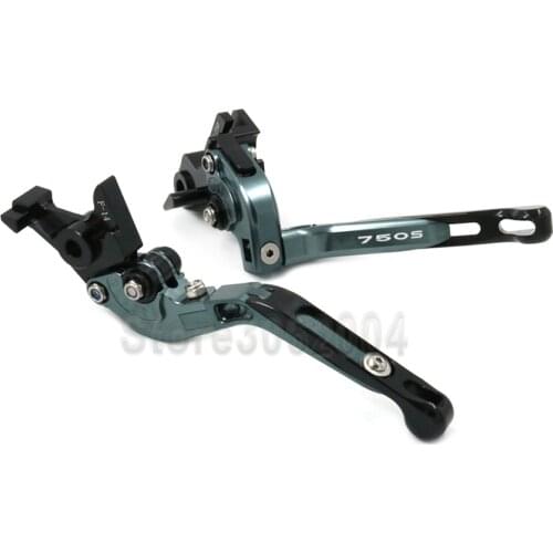 Adjustable Folding Extendable Brake Clutch Lever For kawasaki Z750S 2006 2007 2008 With logo Motorcycle