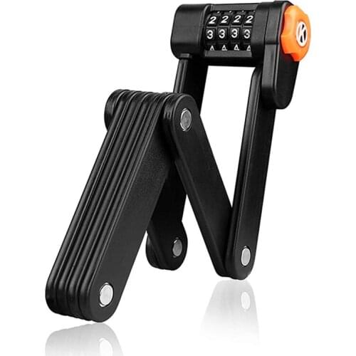 Folding Bicycle Lock Steel Alloy Road Bike Anti-theft Password Safe MTB Bike Lock Accessories