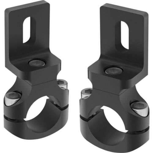 2 Pcs Aluminum Alloy Universal Handlebar 22mm 7/8" Pipe Mount Motorcycle Headlight Bracket Spotlight Holder Tube Clamp