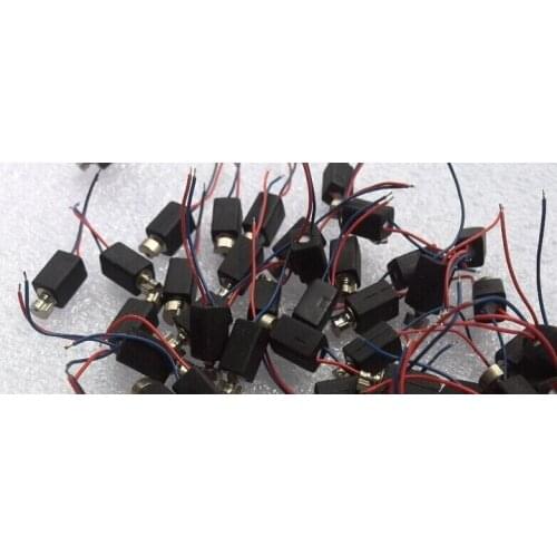 500pcs/lot Vibrator Motor 4mm x 8mm Vibration Pager Vibrating with Wire and Cover micro motor Free shipping